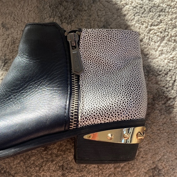 Circus by Sam Edelman Black and Gray Studded Ankle Booties - Picture 4 of 10
